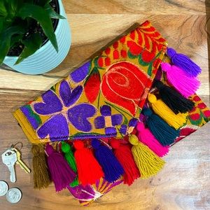 Mexican Floral Embroidered Handbag